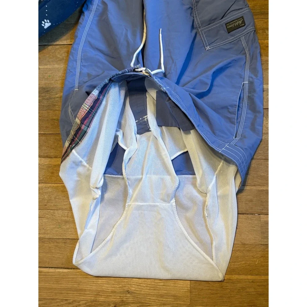 Polo Ralph Lauren Swim Trunks Mens Blue Cargo Pocket Mesh‎ Lined Board Shorts